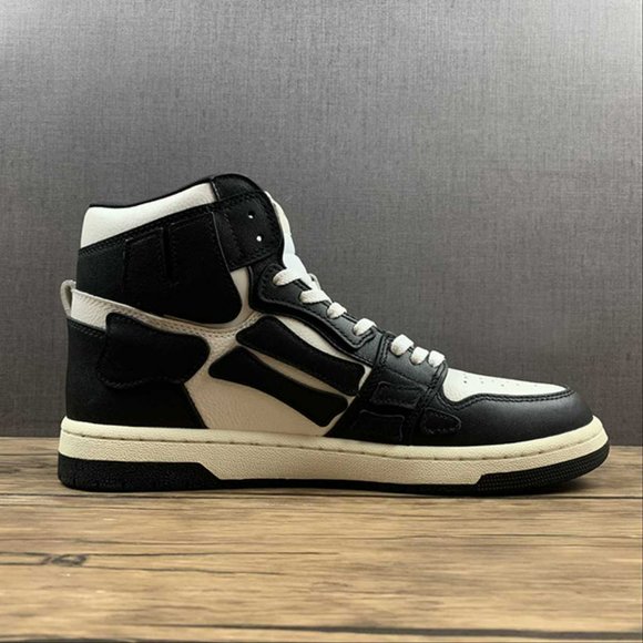AMIRI Skeleton High Skel top Black Unisex Sneakers - Picture 2 of 13